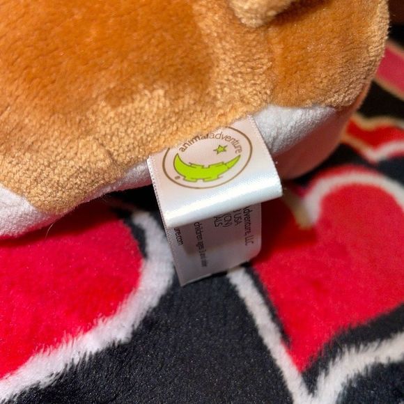 Animal Adventure brown white Haley, and plush dog candy cane, 2015, stuffed anim - Picture 4 of 6